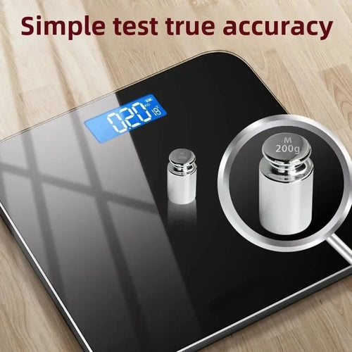 AuraSync Smart Scale: USB Rechargeable Bluetooth Body Composition Analyzer