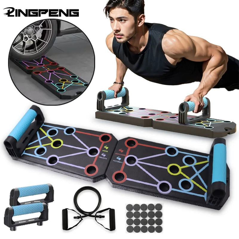 Folding Push-Up Board Support Muscle Exercise Multifunctional Table Portable Fitness Equipment Abdominal Enhancement Support