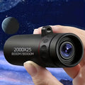 HD Monocular Telescope, Compact Portable for Travel, Hiking, Fishing, Camping, Stargazing, Concerts & Bird Watching 2000X25