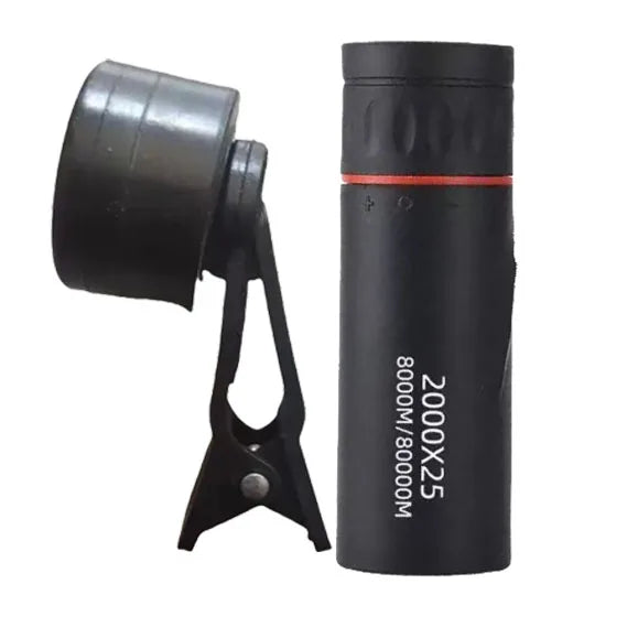  HD Monocular Telescope, Compact Portable for Travel, Hiking, Fishing, Camping, Stargazing, Concerts & Bird Watching 2000X25
