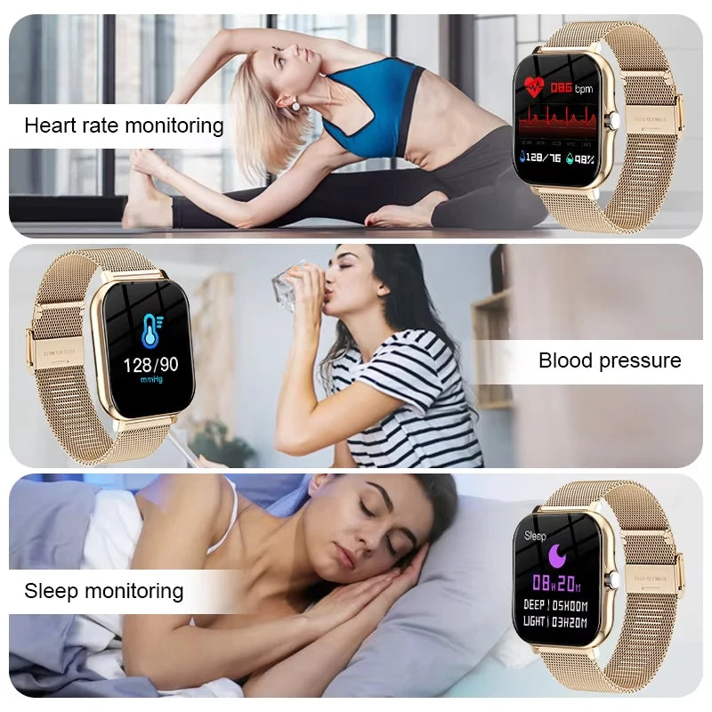 New Smart Watch HD Display Answer Call Make Calls Message Preview Sport Modes Smartwatch DIY Dial Men Women