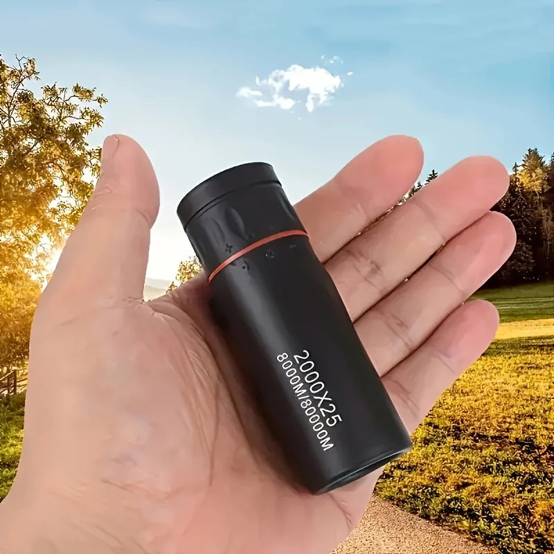  HD Monocular Telescope, Compact Portable for Travel, Hiking, Fishing, Camping, Stargazing, Concerts & Bird Watching 2000X25